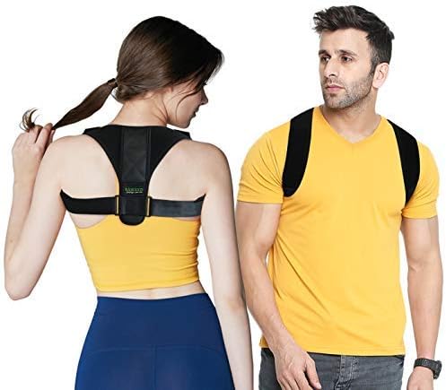 Maldora Posture Corrector for Men and Women + Underarm Pads - USA Designed Adjustable Clavicle Support Brace, Improve Bad Posture, Shoulder Alignment, Upper Back Pain Relief (28"-42")