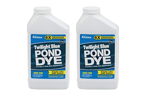 Airmax 4X Concentrated Twilight Blue Pond Dye, Shades & Protects Your Pond, Enhances