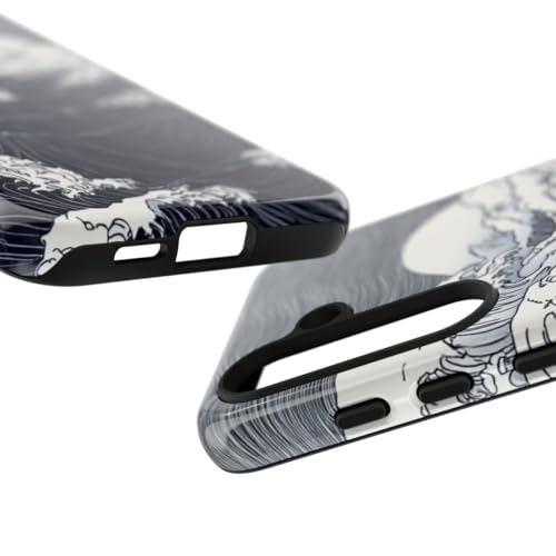 Coque Galaxy S24 Monochrome Ocean Waves rigide premium effet miroir - 3