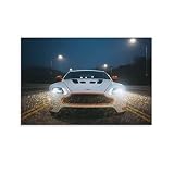 Poster de Supercar pour Aston Martin V12 Vantage S Racing Car Poster décoratif sur toile Poster mural et art Impression moderne pour chambre à coucher (20 x 30 cm)