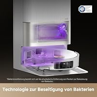dreame X50 Ultra Complete Saugroboter mit Wischfunktion,20.000Pa Saugkraft,6 cm Hindernisfreiheit, mit Wischfunktion&Hebarem Wischmopp,KI-Hindernisvermeidung und 360° Navigation – Ansicht 6