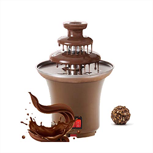 VANRA 3 Tiers Chocolate Fountain Mini Hot Chocolate Fondue Pot Electric Melting Machine