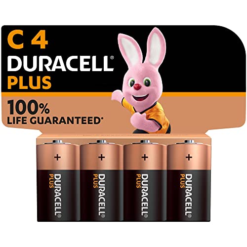 Duracell - Piles alcalines C Plus, 1.5 V LR14 MN1400, paquet de 4 Cover