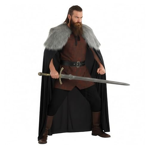 Disfraces para Hombre trajes de Carnaval 44 Fun Shack Capa Vikinga Hombre, Disfraz Medieval y Vikingo, Capa Medieval Hombre, Disfraces para Carnaval y Halloween, Talla única