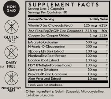 TERRA ORIGIN Healthy Gut with Vitamin D 5000 IU | 60 Capsules | Gut Health Supplements for Men and Women | Supports Digestion and Gas - Image 2