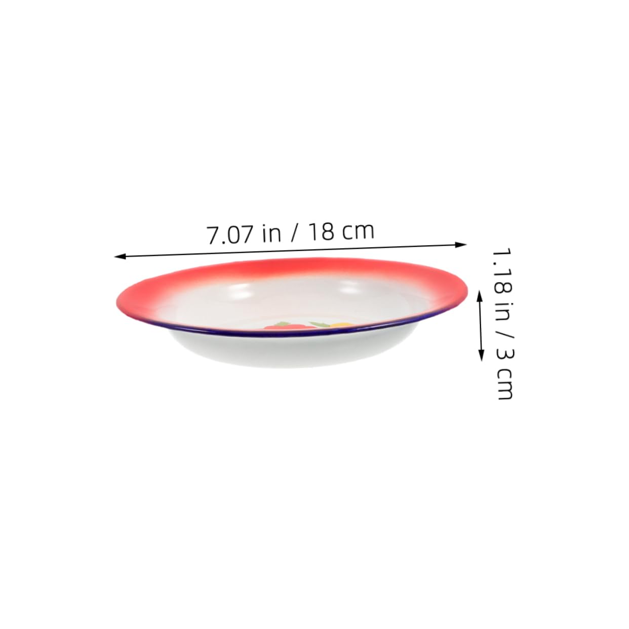 KOCKSHION Unbreakable Enamel Camping Plates 4pc Round Enamelware Set for Hot Pot Bbq and Outdoor Dining
