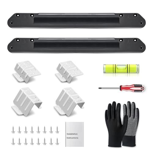 [Patented] GFA28KITN Stacking Kit for GE 28W Washer Dryer Stack Bracket Kit - Compatible with GE 28 inch Width Front Load Washers and Dryers Laundry [Protected by U.S. Patent No. D1 011 172]