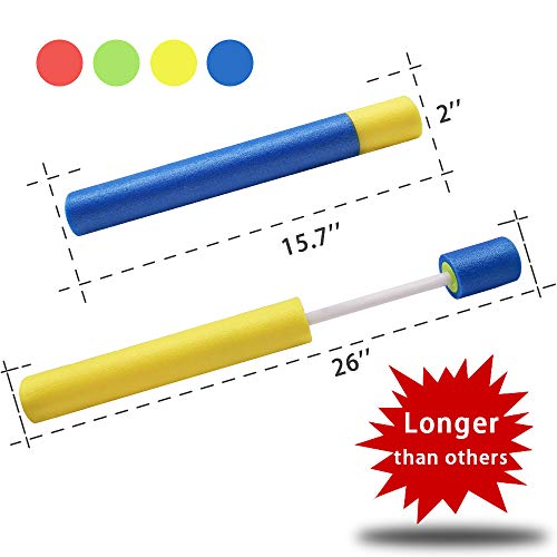 ToyerBee Water Gun for Kids, 8 Pack Super Foam Soaker Toys-Shoots Up to 35 Ft, Water Blaster Squirt, Water Cannon for 4.5.6.7 Year Old Boys& Girls& Adults, Summer Pool & Water Kids Toys