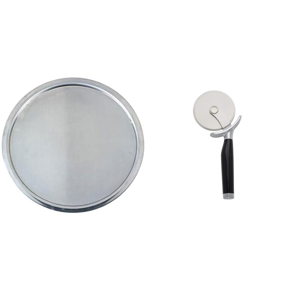 Photo 1 of **PAN ONLY**  Pizza Pan,Wide Rim,16 In. & KitchenAid Classic Pizza Wheel,9-Inch,Black 16-Inch Pizza Pan + Pizza Wheel,9-Inch