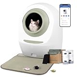 Casa Leo Leo’s Loo Too Self-Cleaning Cat Litter Box, Wi-Fi App Control, <30 dB Whisper-Soft, Anti-Pinch Sensors, UV Odor Defense, Health Monitoring, Large 24 × 22 × 27.6 in