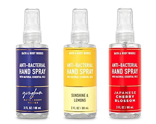 Bath & Body Works - Value Pack Lot of 3 Hand Spray 3 oz Each - Assorted Fragrance