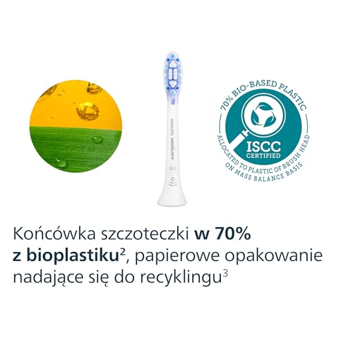 Philips Sonicare G3 Premium Gum Care, oryginalne wymienne główki szczoteczki, kolor biały, 2 sztuki w opakowaniu, HX9052