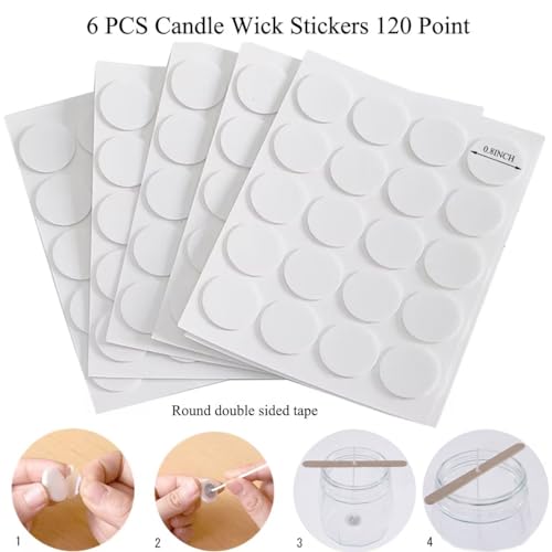 120 Piezas Mechas para Velas de 6 Pulgadas con Accesorios miniatura 3