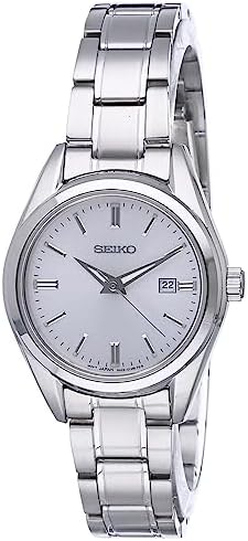 Seiko Women's Essentials Japanese Quartz With Stainless Steel Strap, Silver (Model: SUR633)