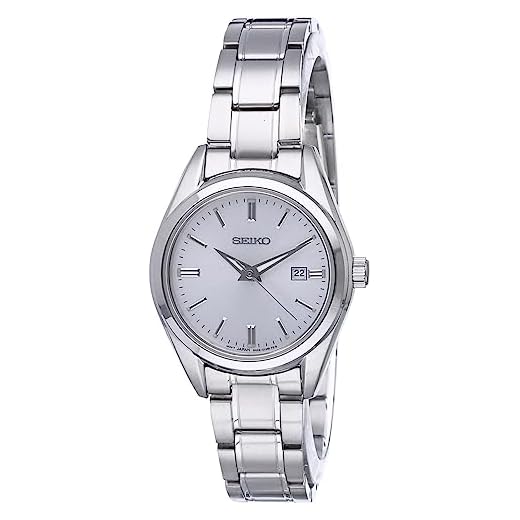 Seiko Women's Essentials Japanese Quartz With Stainless Steel Strap, Silver (Model: SUR633)