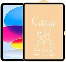 Matte Tempered Screen Guard Full Screen Protector (It's Not Glass) For iPad 10th Generation 10.9 inch -Black Edges (Matte Feel Temper)
