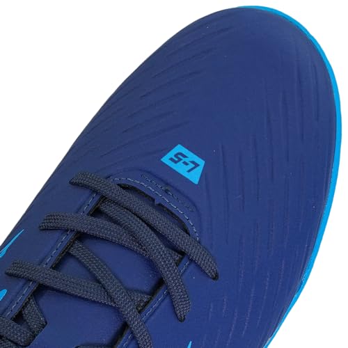 Penalty Calcado Futsal Lider Y-5 - Sapato Esportivo Unissex - Azul-Marinho-Prata - Tamanho 38 - Adul