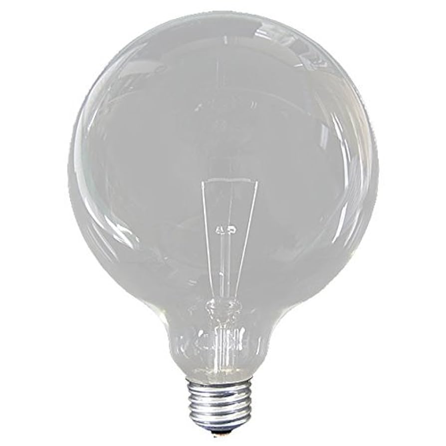 【大きくてお洒落】Asahi Lamp / アサヒランプ G125 E26 Amazon | ASAHI クリアボールランプE26口金/直径125mm/110V-40W