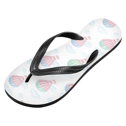 Burbuja Hot Air Balloons Flip Flops for Women Men, Soft Thong Sandals Rubber Slippers for Pool Beach Essentials2