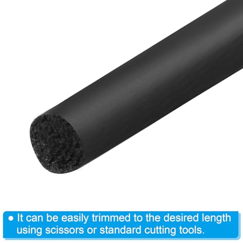 Image of PATIKIL 5 /32 Inch x 131.2 Feet Backer Rod, Foam Rope Caulk Crack Joint Filler Roll Seal Weather Strip for Home Construction, Black