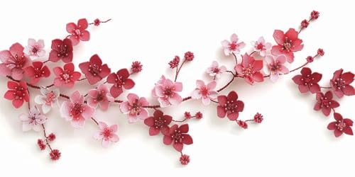Diamond Peinture pour mur vide grand format Arbre de fleurs cerisier