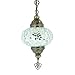 10 Variation Turkish Mosaic Hanging Chandelier Pendant Lamp-Handmade Ceiling Hanging Colorful Moroccan Light Fixtures for Bedroom Home Decors (MH04)