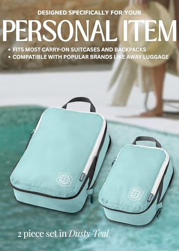 Image of TRIPPED Travel Gear Compression Packing Cubes Travel Luggage Backpack Organizer Cubes for Clothes 2 Piece