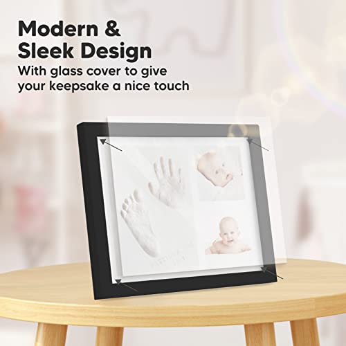Baby Hand And Footprint Kit - Baby Footprint Kit - Baby Keepsake - Baby Shower Gifts For Mom - Baby Picture Frame For Baby Registry Boys,Girls (Onyx Black) #TOP4