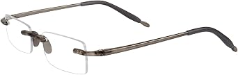 Visualites Lightweight Rimless Rectangle Reading Glasses For Women and Men - Model - VIS 8
