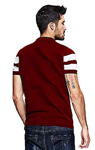 Image of LEOTUDE Regular Fit Half Sleeve Polo T Shirt for Men