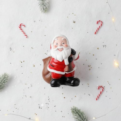Figurine Père Noël boîte à bonbons compacte contre le désordre de table - 4