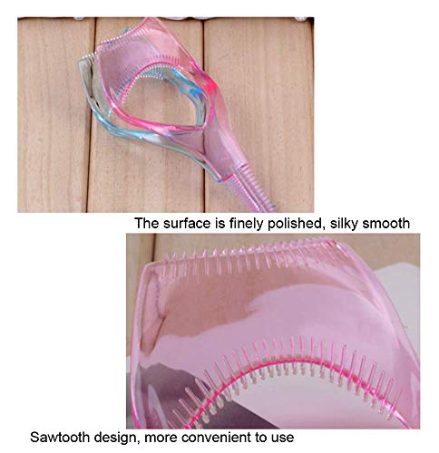 2PCS Plastic Makeup Eyelash Tool Upper Lower Eye Lash Mascara Guard Applicator 3 In 1 Eyelash Tools Mascara Shield Applicator with Eyelash Comb - Image 8