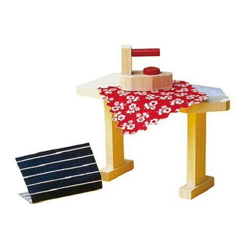 Rülke Holzspielzeug 21652 - Tabla de Planchar y Plancha de Juguete en Miniatura