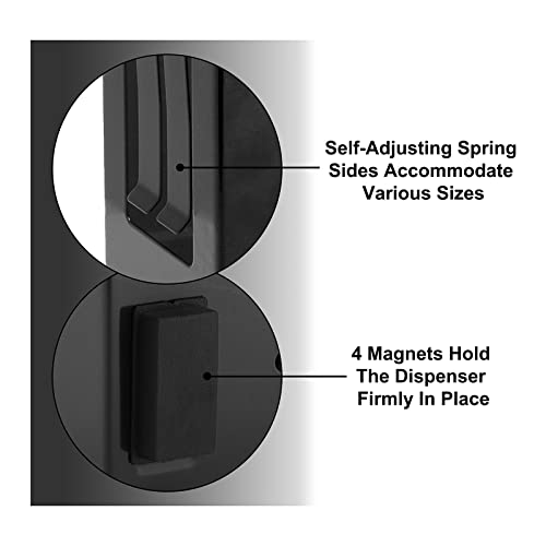 Mayouko Magnetic Glove Dispenser Holder, Box Holder Wall Mount For Tissues, Disposal Gloves, Wipes, Tool Cart Accessory, 8Lbs, Mount Onto A Tool Box Or In Garages, Workshops And Kitchens #TOP3