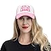 I Do All The Pretty Girls Lashes Mesh Hat Trucker Baseball Cap Pink