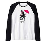 Weinlese-Krake Kraken Hut Design Raglan