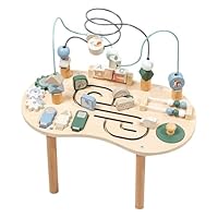Rechory Sensory Table - Baby Standing Activity Center | Wooden Desk Play Toy for Boys Weaning Indoor Outdoor Family Friends Birthday Christmas