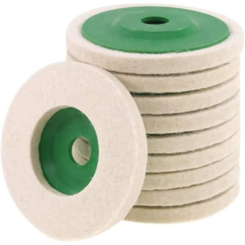 SPEPY 10pcs Wool Polishing Pads for Angle Grinder Cover