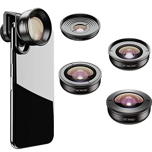 Moveski HD5V2 Cell Phone Lens 5 in 1 Optical Portrait Phone Camera Lens