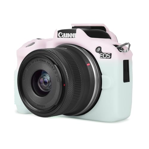 Rieibi EOSR50 EOS R50 Case, Soft Silicone Protective Case for Canon EOS R50 EOSR50 Vlogging Camera