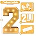 2.3FT Marquee Light Up Number,Marquee Numbers 2.3 Feet Tall, Large Led Sign for Party,Birthday Decorations,Graduation,Prom,Baby Shower(Number 6)