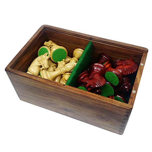 Image of RoyalChessMall- Golden Chess Pieces Storage Box for 3 to 4 inch Chess Pieces Set�