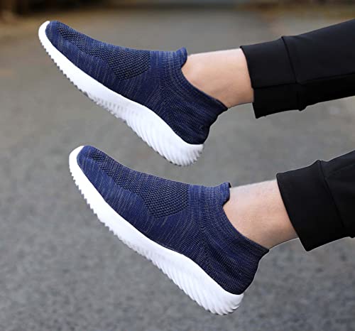Image of Aadi Mens Aadi Men's Blue & White Mesh Outdoor Casual ShoesSneaker