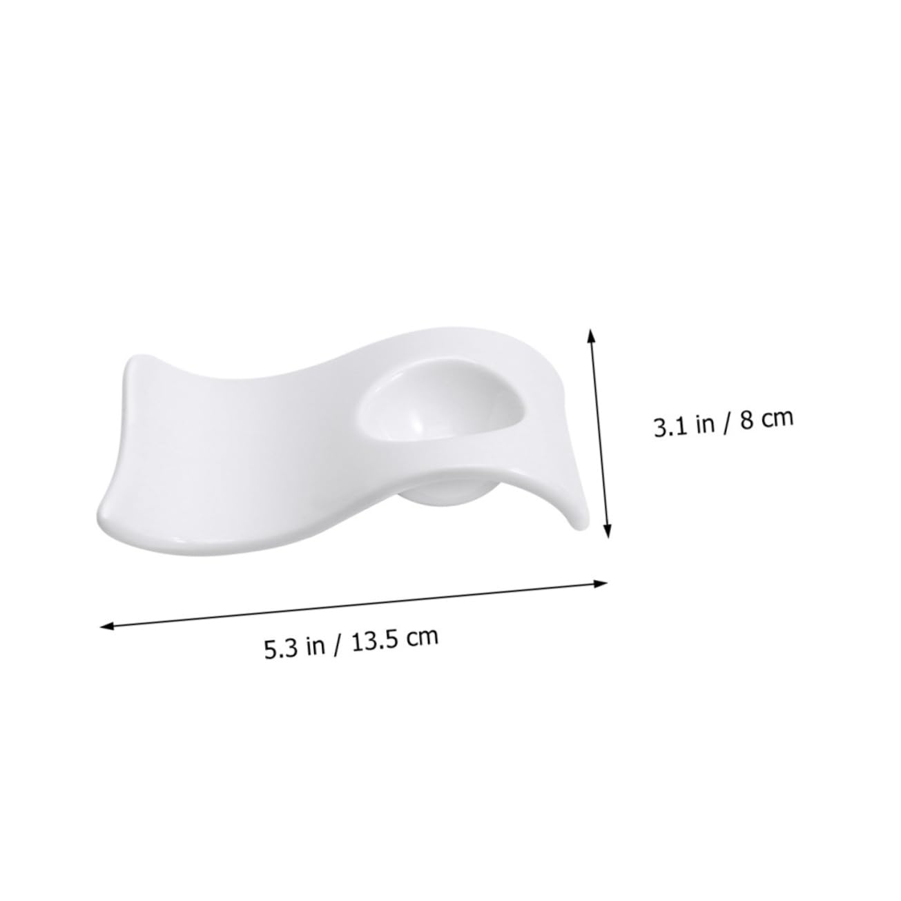 SHOWERORO Lot De 6 Coquetiers Ondulés en Céramique Blanche, Porte-œufs Légers Et Robustes, Adaptés pour Petit-déjeuner Et Service à Table, Contenant D'œufs Pratique Et Réutilisable