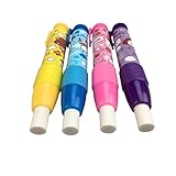 Cute Pencil Creative Stationery Retractable Rubber Stick Erasers for Kids, 4 PCS by ZXSWEET