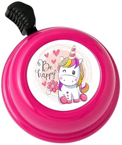 Sonnette de Vélo Liix Be Happy Licorne - Magenta, Design Original