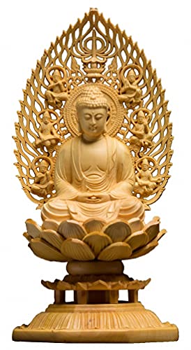 木彫り仏像置物 Amazon｜木彫り仏像 七福神 置物 布袋 様 ツゲ製高級木彫り 木製