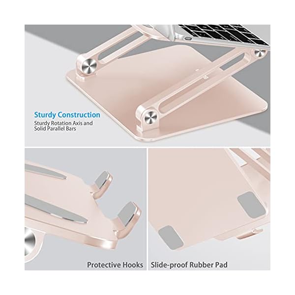 BoYata Laptop ständer: Multi-Angle-Standfuß mit Heat-Vent, Aluminium Einstellbares Notebook ständer kompatibel für… – Bild 7