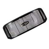 Chrome Insert Grille Assembly With Billet Black Shell Heavy Duty Fits for Ford 2005-2007 F-250 F-350 F-450 Plastic Replaces FO1200458