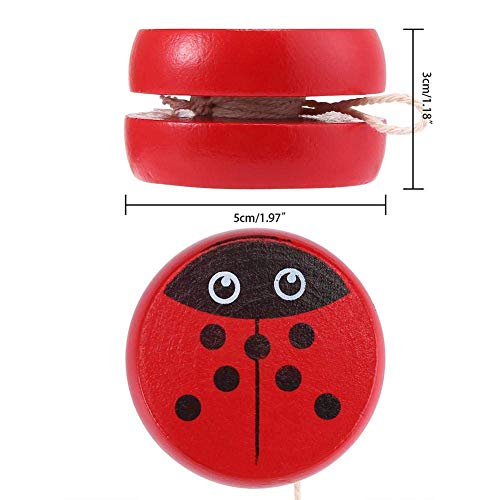 Image of Craft Expertise High-Speed Wooden Yo-Yo Spinner Toy for Kids - Multicolor, Classic Retro YoYo Game, Durable Wooden Toy (Pack of 1, L-1.75 x W-1.75 x H-1 inches)